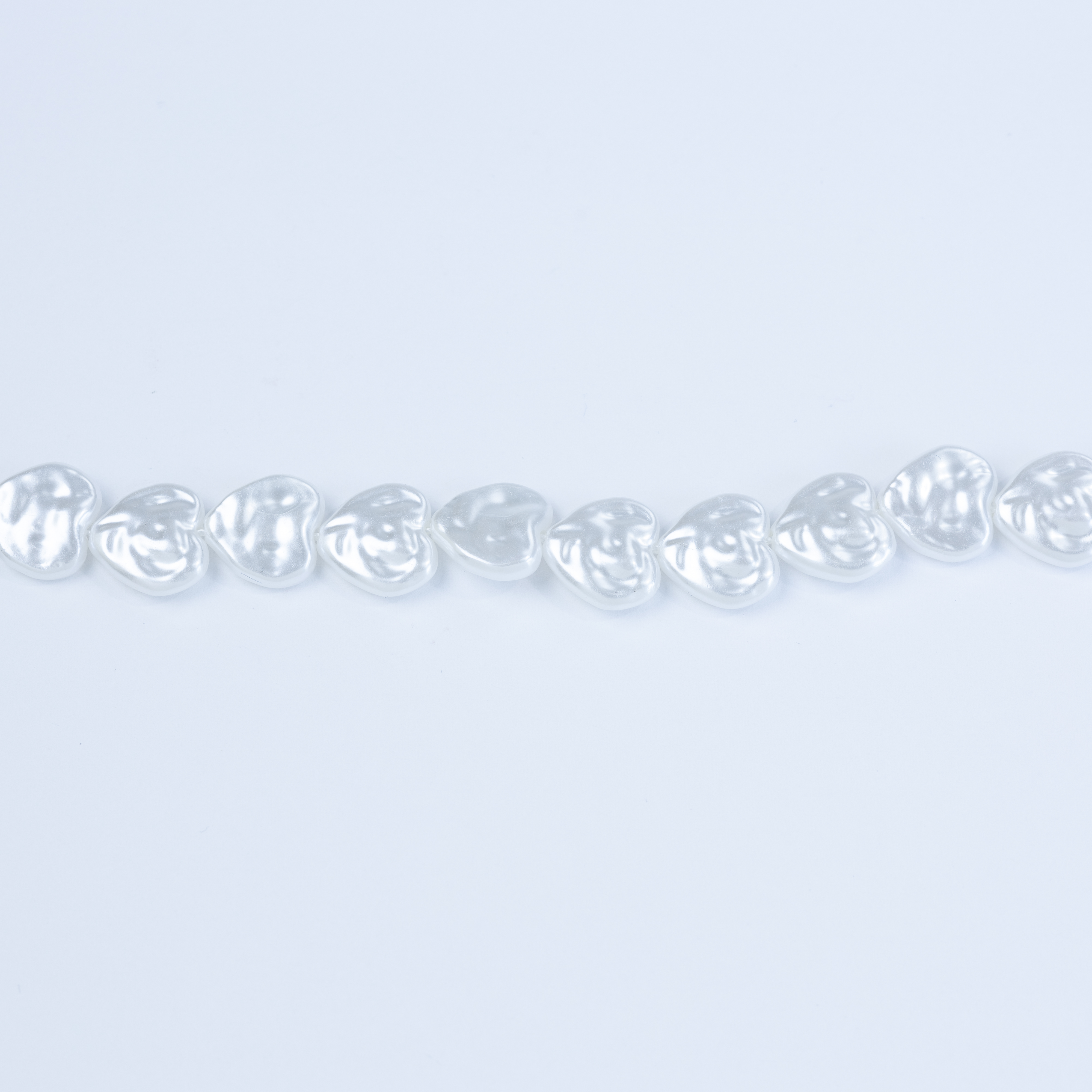 20482 Hebras de Perlas Imitación de Agua Dulce Tipo Corazón 14mm